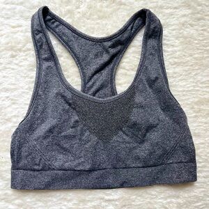 Gray sport bra